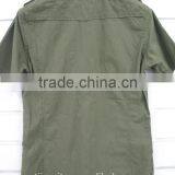 100% Cotton Poplin Men's Crinkle Shirts , Summer Short Sleeve Shirts thumbnail-2