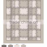 Acrylic Super Soft Geometric Pattern Embroidery Micro Plush Mink Royal Blanket