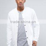 Custom Best Price High Quality New Design Durable Press-Stud Placket Ribbed Collar 100% Cotton Sweat Casual Men Jacket thumbnail-1