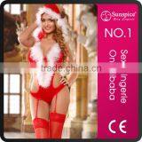 Wholesale Sexy Role Play Christmas Costume With Christmas Hat thumbnail-1