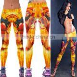 Custom Outdoor Women Female Sport Legging Running Pants Yoga Tights thumbnail-1