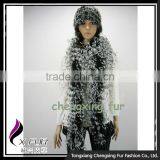CX-S-28B Good Quality Ladies Scarf Low Price Fashion Turky Feather Luminous Scarf thumbnail-2