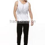 Fashion Pulse Print Vest Wholesale Sleeveless Hoodie Stringer Vest thumbnail-4