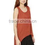 Body Building SinglesTall Split Back Crepe Vest Womens Singlet Vests thumbnail-1