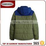 Hot Design Men'S Contrast Color Fashion Hoody Padded Quilting Jacket For Sale thumbnail-2