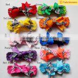 Lovely Baby Girls Knit Headband With Bowknot Hairband Attached Hair thumbnail-1
