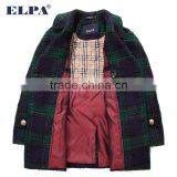 ELPA 2016 Kid's Coats Latest Design Plaid Luxury Wool Coat for Winter thumbnail-2