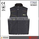 OEM Customize Workwear Fashion Men Winter Bodywarmer Padding Vest With TPU thumbnail-1