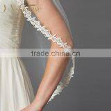 Beautiful Single Layer Fingertip Bridal Veil thumbnail-4