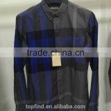 100% Cotton Big Check Round Bottom Men Casual Check Shirt With Buttom Down Collar thumbnail-1