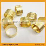 Hot Sale Sewing Tools Golden Copper Metal Sewing Thimble thumbnail-1