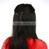 Hair Accessories Zinc Based Alloy Triangle Gold Plated Hair Clips thumbnail-3