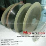 Electroplated bond diamond cutting wheel for glass