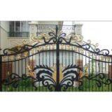 Garden wrought iron gate and fence,luxury wrought iron gate,decorative wrought iron gates