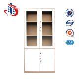 Modern Office 4 Glass Swing Door Metal File Cabinets thumbnail-1