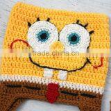 Knitted Crochet Square Spongebob Baby Hat thumbnail-2