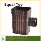 Factory Sale Various Style Aluminum Rain Gutter Skew Tee, View Rain Gutter Equal Tee thumbnail-1