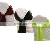 Fashion Satin Sash for Wedding Banquet Chair Sash Decorative Satin Chair Sash