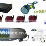 Auto Bluetooth DVR Rearview Mirror With Camera Parking Sensor thumbnail-1