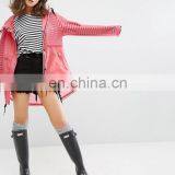 2017 Classic Blank Office Lady Elegant Long Waterproof Jackets Women Coats thumbnail-1