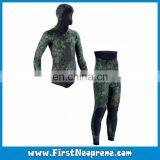 Army Green Camo Printing 3.5mm Neoprene CR Spearfishing Wetsuits For Underwater Hunting thumbnail-6