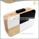 Trendy Mixed Color Clutch Bag Fashion Box Clear Acrylic Evening Bag thumbnail-3