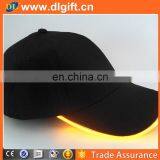 Hot Sale Custom Design Patent Fiber Optic LED Light Flashing Caps Outdoor Sports Baseball Cap thumbnail-5