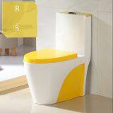 Competitve Price Sanitary Ware Simple Yellow Color Design Toilet Bowl