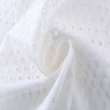French Embroidery White Pure Origin Cotton Lace Embroidered Fabric thumbnail-1