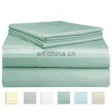 Home Textile Wholesale Doubl Single Quilted 4 Pcs Luxury King Size Bed Sheet Set 100% Cotton Bed Sheet Set thumbnail-5