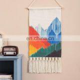 Indoor Home Decor Custom Made Cotton Woven Geometric Printing Pattern Wall Hanging Tapestry thumbnail-2