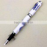 Fountain Pen Blue and White Porcelain Dragon Medium Nib 18kgp thumbnail-2