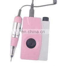 Hot Sell High Quality Pink Portable Cordless Rechargeable 25000RPM Manicure Nail Drill Machine Electric Nail File Machine thumbnail-1