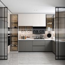 Painted Door Panel MDF PVC Modern Luxury Kitchen Cabinet
