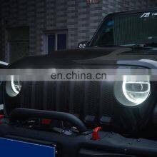 Front Grille LED Light for Jeep Wrangler JK JL 4X4 ABS Grill Grille Led Lighting 4x4 Accessories Maiker Offroad thumbnail-5