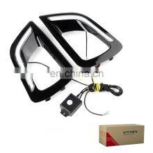 GELING 12V Black Gloss Cover Drl Led Daytime Running Light For NISSAN NAVARA NP300 2015 2016 2017 2018 thumbnail-1