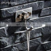 Bathroom Stainless Steel Metal Towel Robe Hooks Black Wall Mounted thumbnail-3