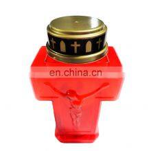 High Quality Led Flameless Graveyard Lantern Christmas Outdoor Cross Church Light for Cemetery Battery Operated Grave Candle thumbnail-2