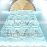 Quilted Embroidery Patchwork Quilt With Sham thumbnail-3