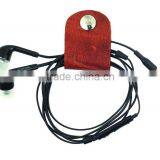 High Quality Gift Genuine Leather CLIPS Cable Tidy Data Cable Storage LEATHER CORD ORANGIZER thumbnail-6