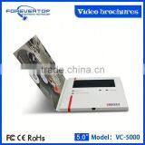 New Arrived 5 Inch Custom Invitation Lcd Video Brochures thumbnail-6