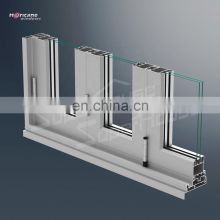 commercial building high quality cheap price modern minimalist doublex security 3 Panel Aluminium Bifold Doors Waterproof