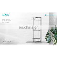 Bathroom Storage Iron Wire Rack Black Electrophoresis Suction PS Box thumbnail-2