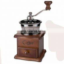 Classic Manual Coffee Bean Grinder Mill Old Fashioned Wooden Design Spices Nuts thumbnail-2