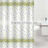 100% Polyester Printed Leaf Shower Curtain thumbnail-1