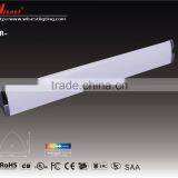 T5 super slim design fluorescent lighting fixture with electrical outlet