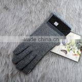 Men's Touch Screen Gloves , Fashion Full Finger Cycling Gloves With Warm Fluff