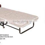 Metal Folding Bed Frame With Wheels/Hotel Single Bed thumbnail-4