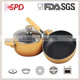 high quality SGS FDA 3 Pcs prestige aluminum Nonstick cookware set