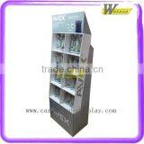 Supermarket Fruit Juice Bottle Display Shelf Floor Cardboard Promotion Pocket Display Stand thumbnail-5
